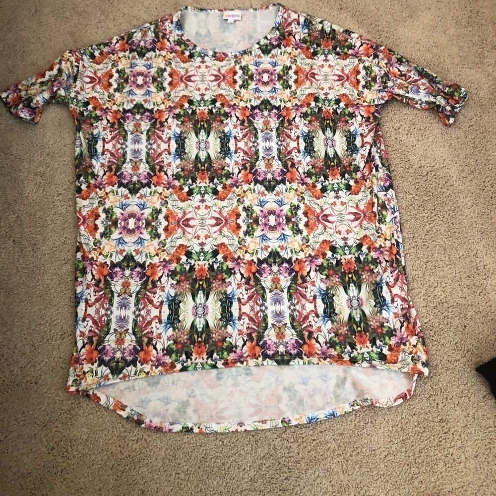LuLaRoe floral patterned Irma - Picture 2 of 8